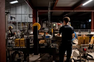 Ligne d'emballage des bag in box (©Bénédicte Lacroix)
